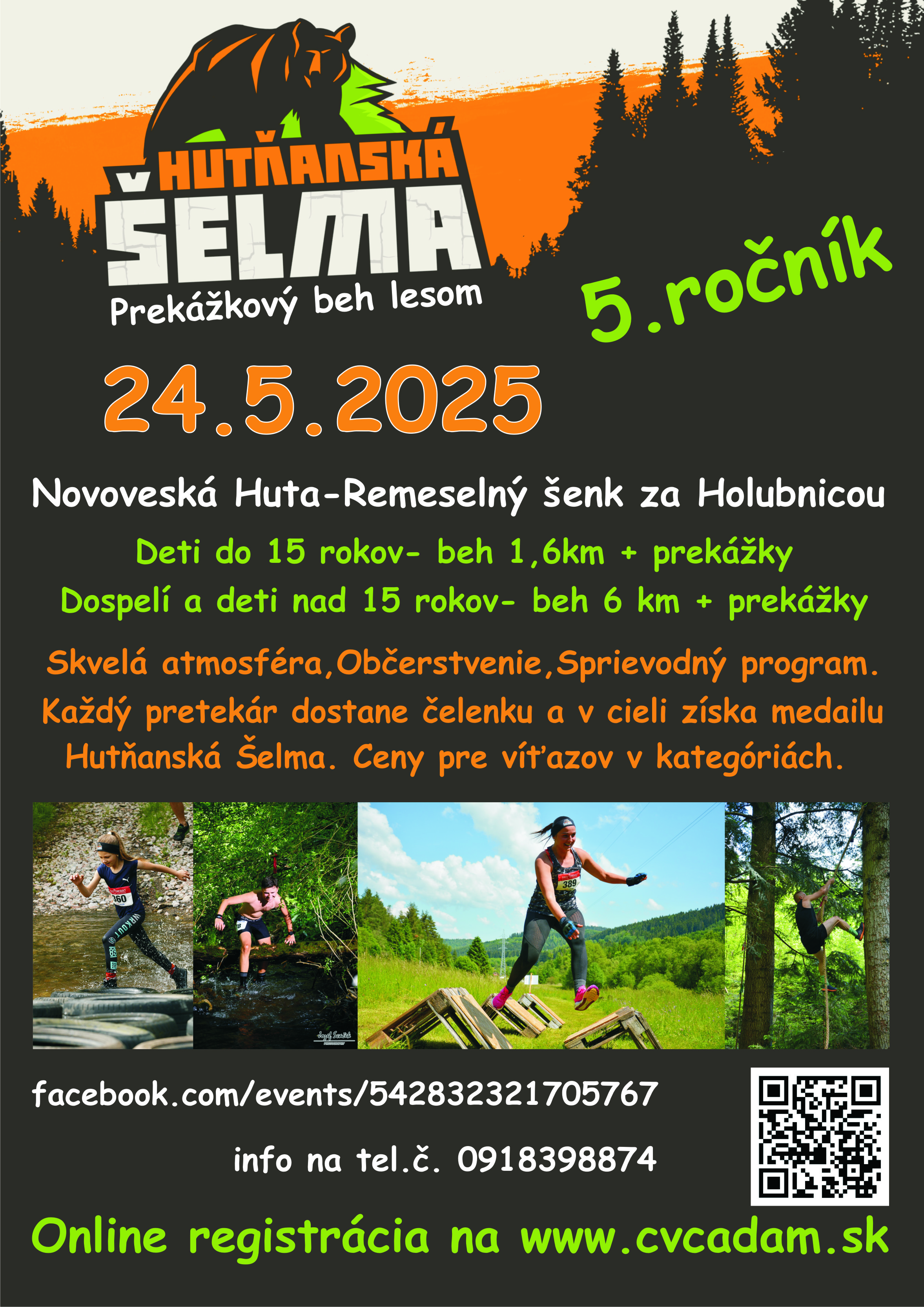 Hutňanská šelma 2025 Plagát na preteky Hutňanská šelma 2025